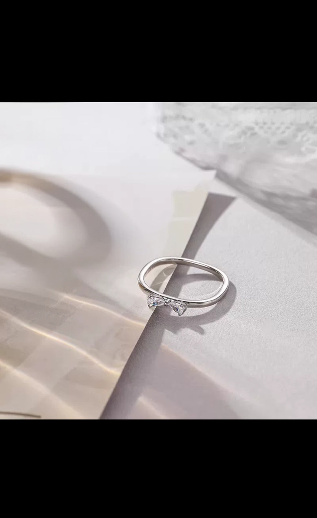 Crystal Solitaire Ring Set