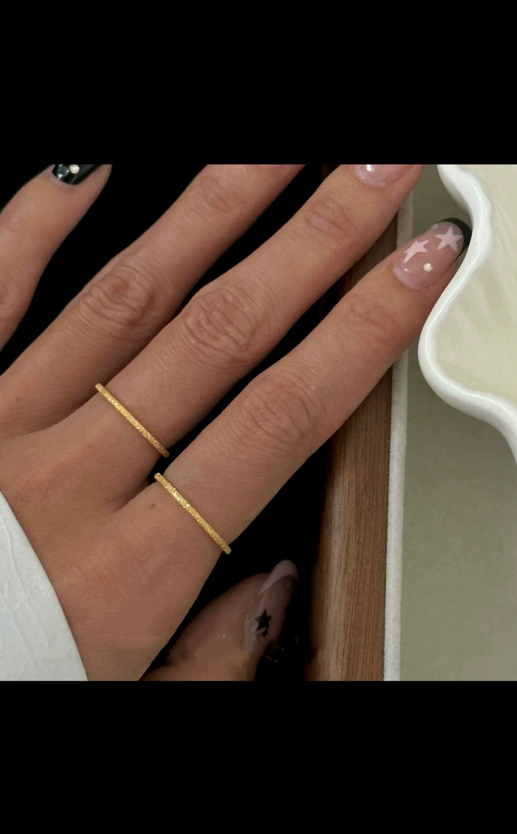 Crystal Solitaire Ring Set